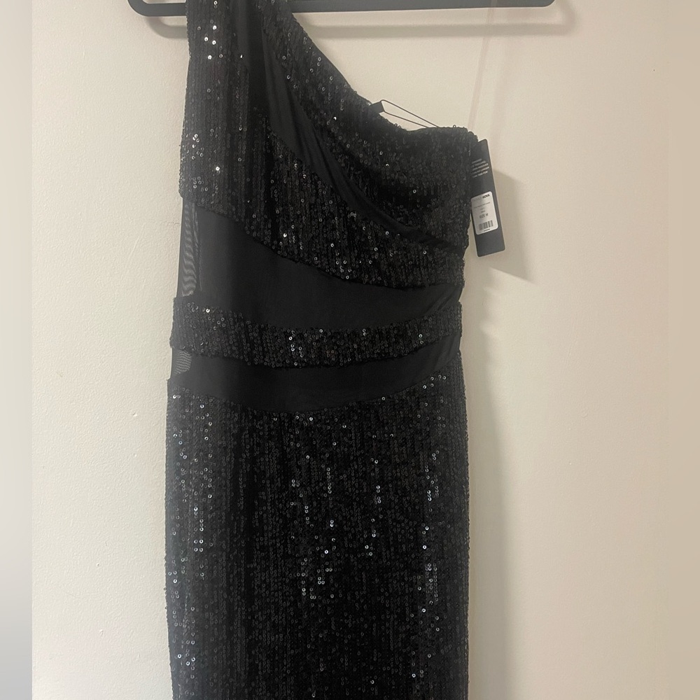 Elegant Black Sequin Dress
